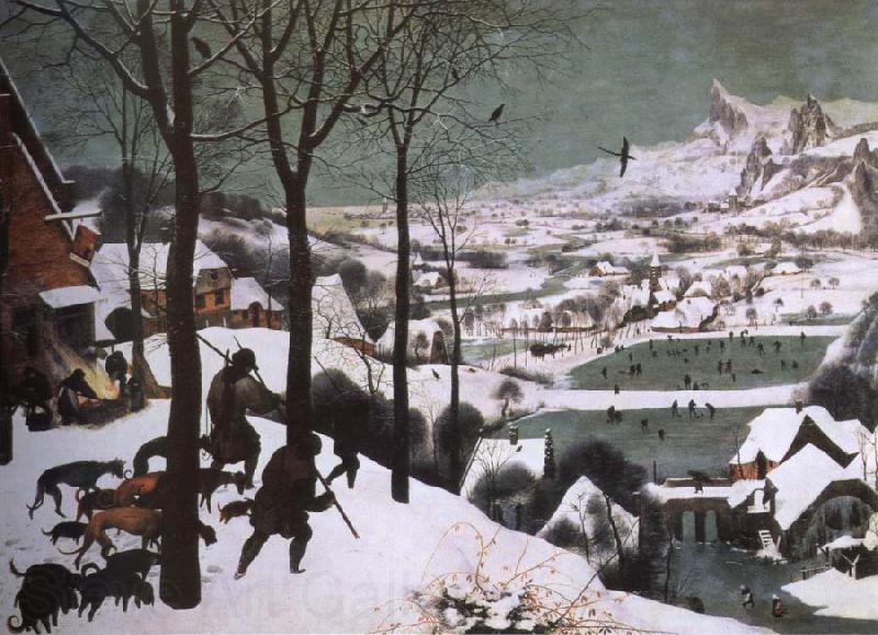 Pieter Bruegel hunters in the snow France oil painting art